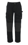 05079-010-09 Pantalon avec poches genouillères - Noir