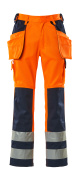 09131-860-141 Pantalon avec poches flottantes - Hi-vis orange/Marine
