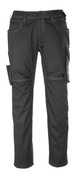 12079-203-0918 Broek met dijbeenzakken - zwart/donkerantraciet