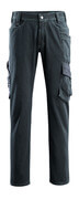 15279-207-86 Jeans met dijbeenzakken - donkerblauw denim