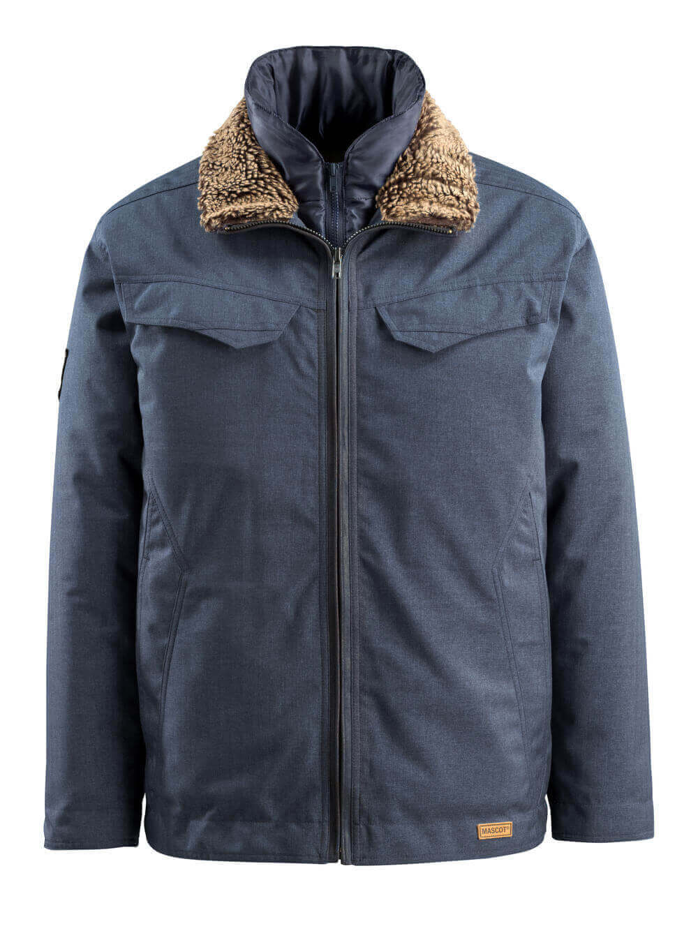 15435-275-46 Winterjas - indigo denimblauw
