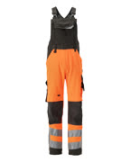 15569-860-1418 Amerikaanse overall met kniezakken - hi-vis oranje/donkerantraciet