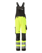 15569-860-1718 Amerikaanse overall met kniezakken - hi-vis geel/donkerantraciet