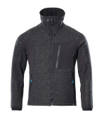17105-309-09 Veste tricot zippé - Noir