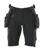 17149-311-09 Shorts met spijkerzakken - zwart