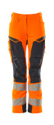 19078-511-14010 Pantalon avec poches genouillères - Hi-vis Orange/Marine foncé