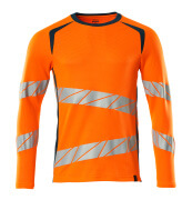 19081-771-1444 T-shirt, met lange mouwen - hi-vis oranje/donkerpetrol