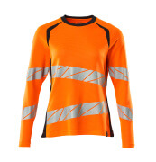 19091-771-14010 T-shirt, manches longues - Hi-vis Orange/Marine foncé