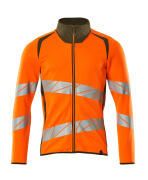 19184-781-1433 Sweatshirt zippé - Hi-vis orange/vert mousse