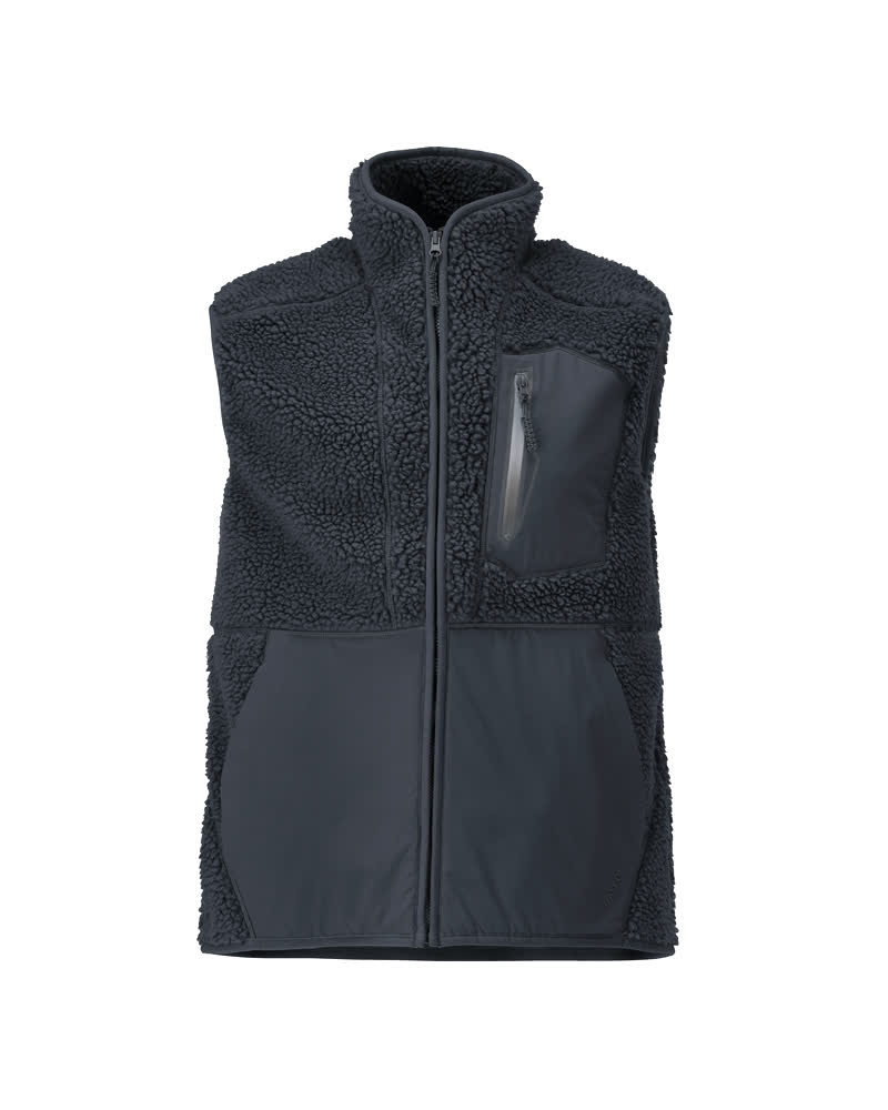 Gilet fourrure zippé