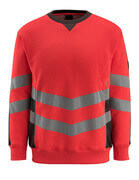 50126-932-22218 Sweatshirt - Hi-vis rouge/Anthracite foncé