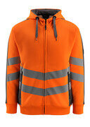 50138-932-1418 Sweat capuche zippé - Hi-vis orange/Anthracite foncé