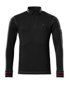 50352-833-09 Polosweatshirt - zwart