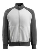 50565-963-0618 Sweatshirt zippé - Blanc/Anthracite foncé